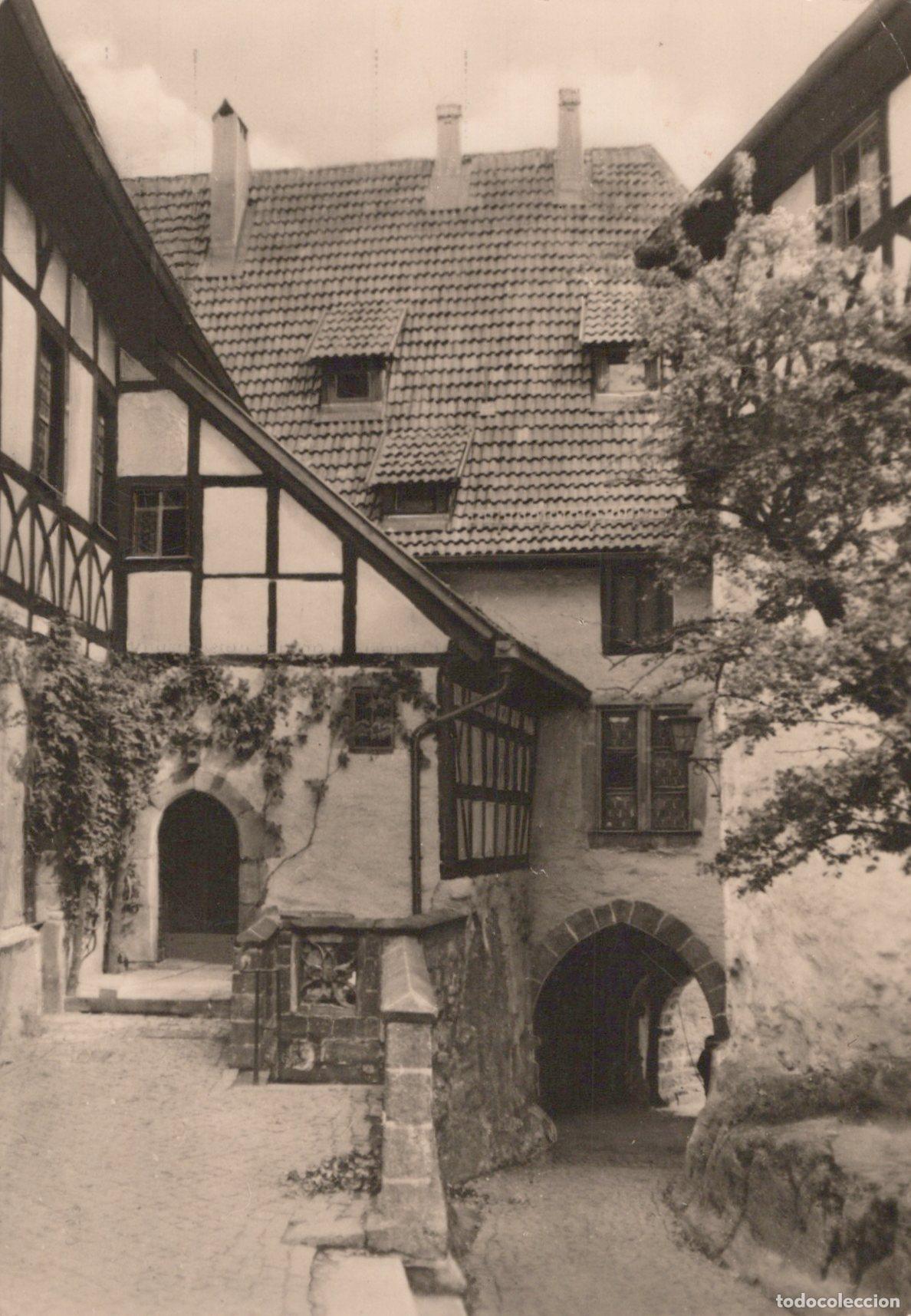 Cartoline: Germany Eisenach Historic Half Timbered House Courtyard *YAZ454