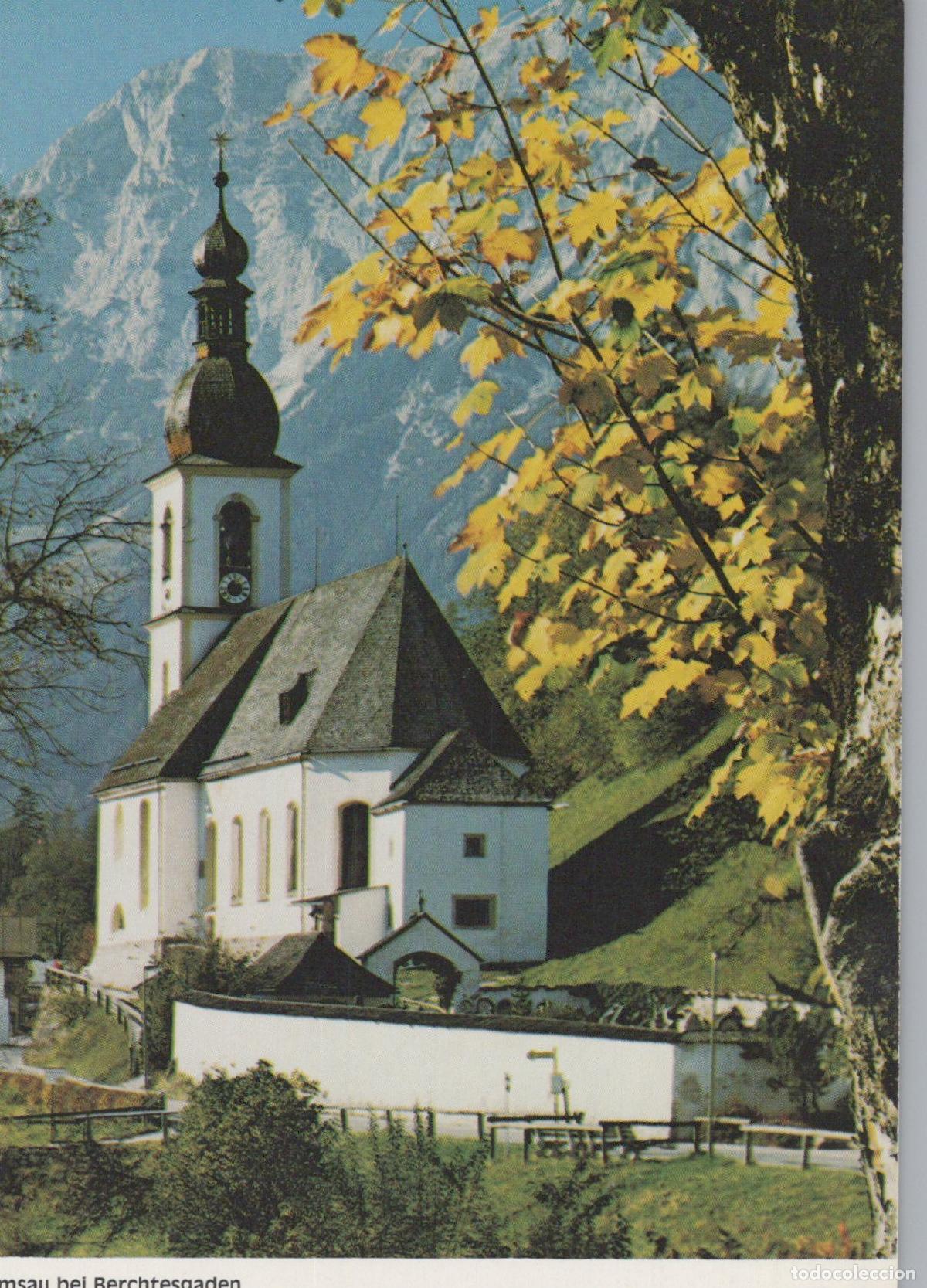 Cartoline: Germany Berchtesgaden Ramsau Bei St Sebastian Church Bavarian Unposted *YAZ525