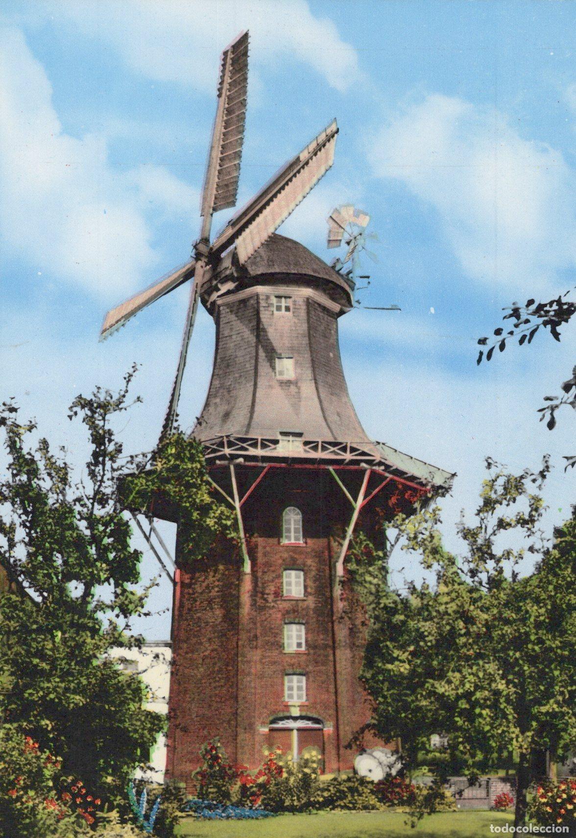 Cartoline: Germany Paderborn Ostfriesische M&uuml;hle Windmill Unposted *YAZ527