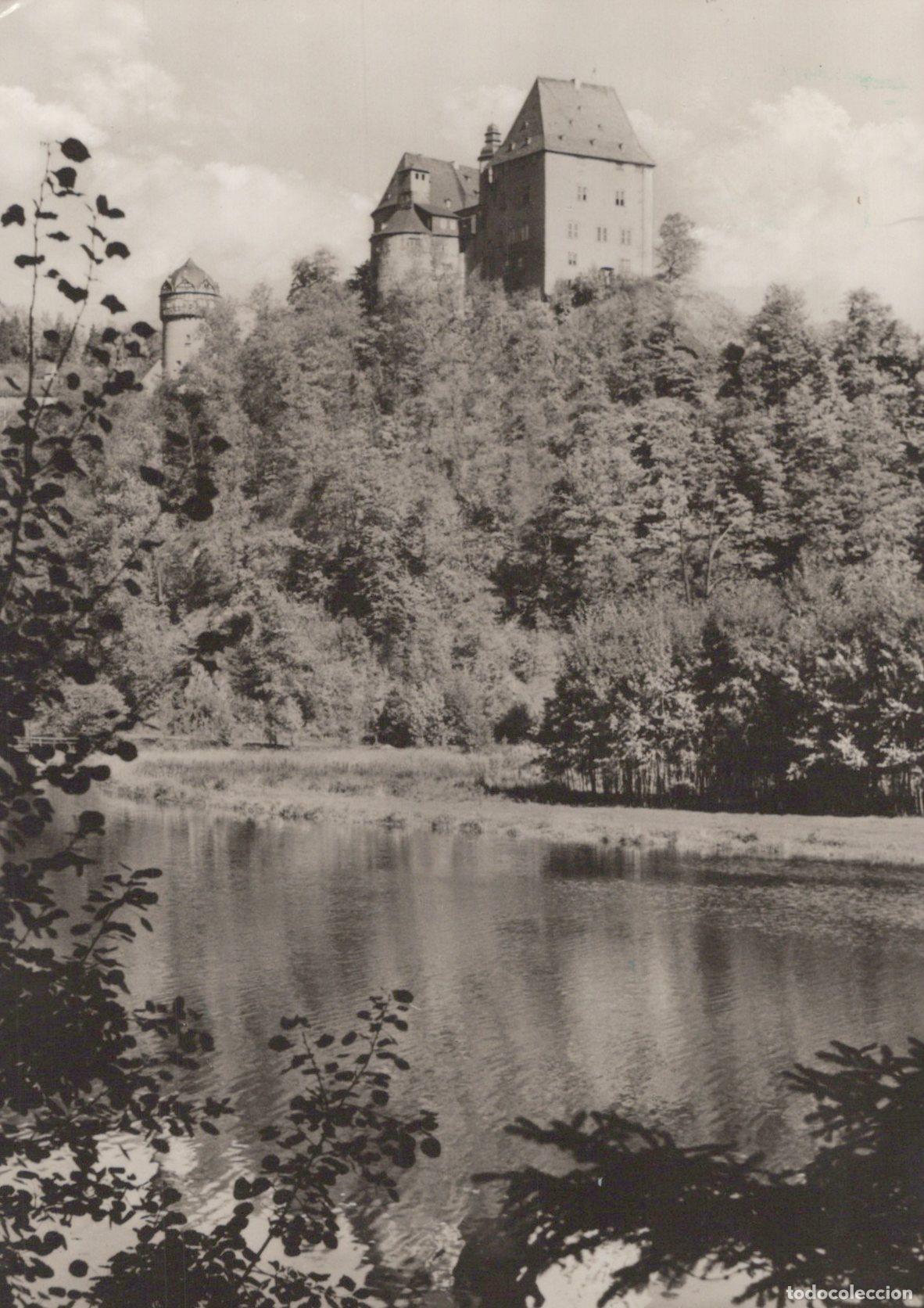 Cartoline: Germany Schleiz Castle Burg Overlooking the Saale River *YAZ486