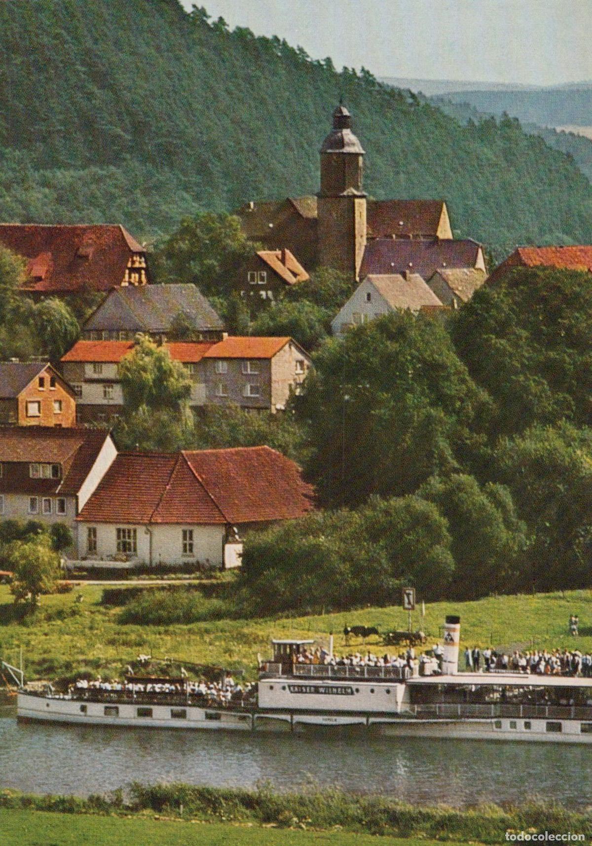Cartes Postales: Germany Alsfeld Lippoldsberg an der Weser Village With Church Unposted *YAZ518
