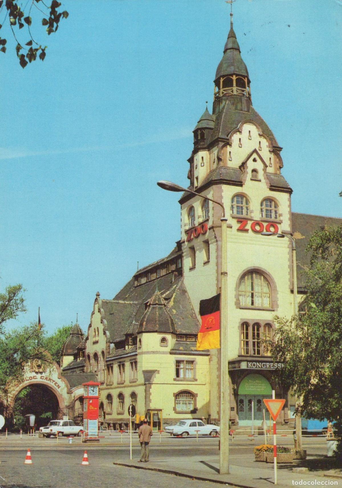Postcards: Germany Leipzig Zoo and Congress Hall 1981 Architecture *YAZ580