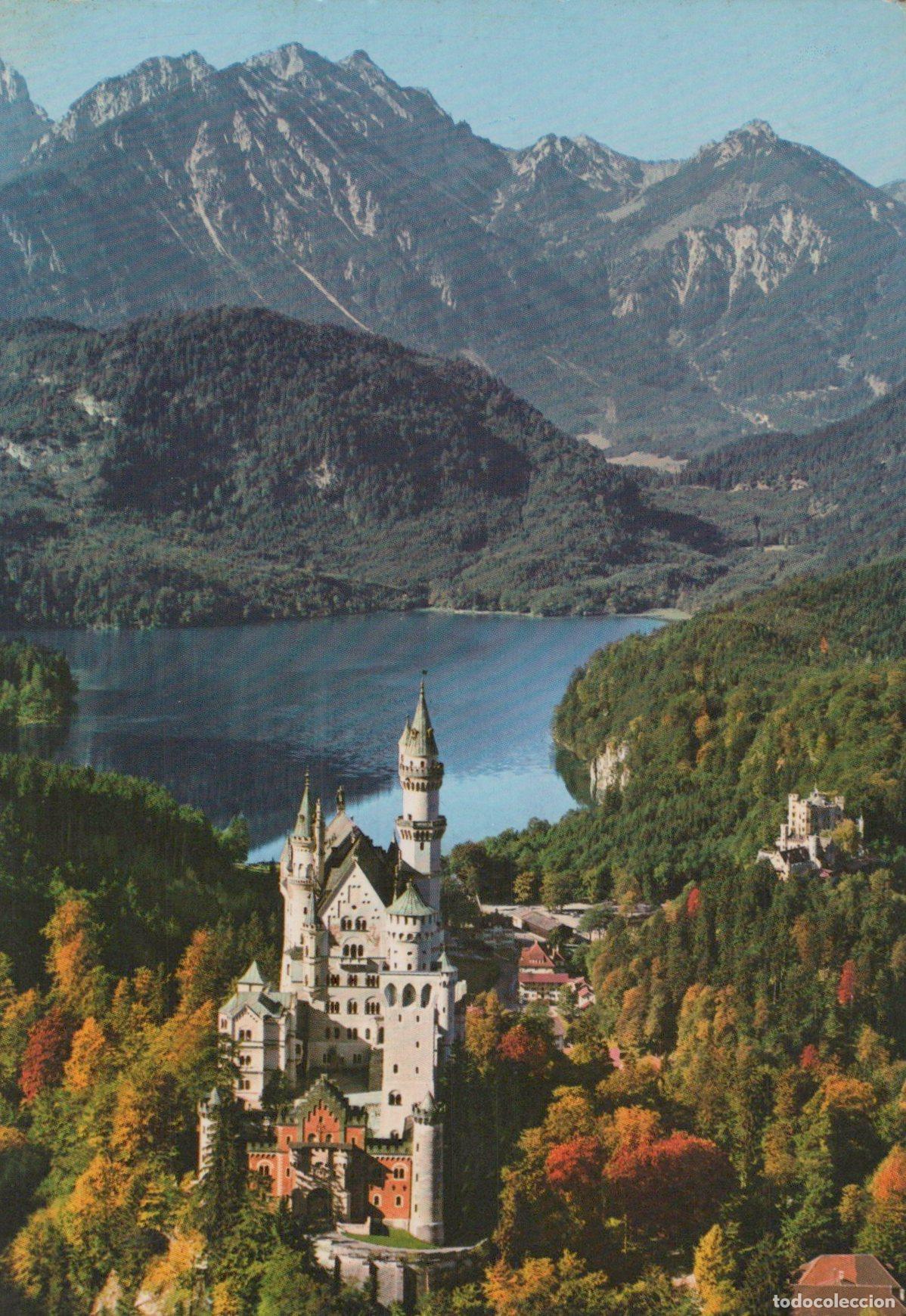 Cartes Postales: Germany Neuschwanstein Castle With Alpsee Lake *YAZ613