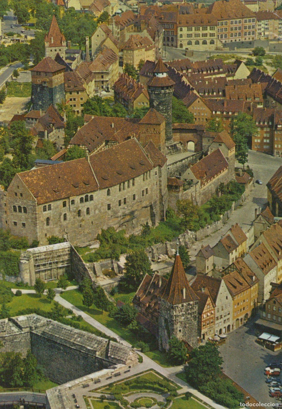 Cartoline: Germany Nuremberg Imperial Castle Aerial View *YAZ615