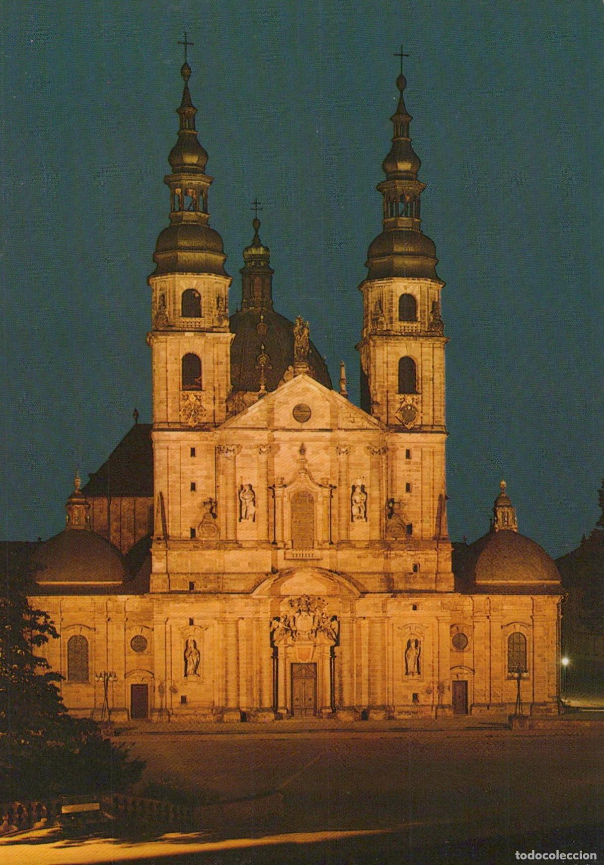 Cartoline: Germany Fulda Cathedral At Night Architecture *YAZ617