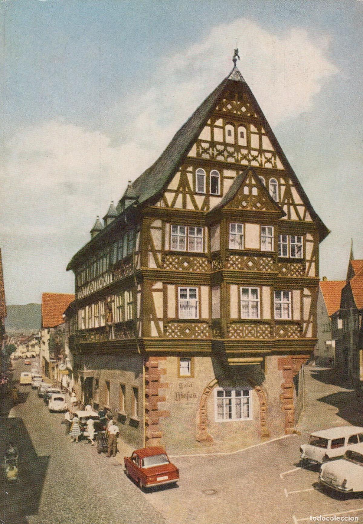 Cartoline: Germany Miltenberg A Main Miltenberg Gasthaus zum Riesen Historic Half *YAZ606