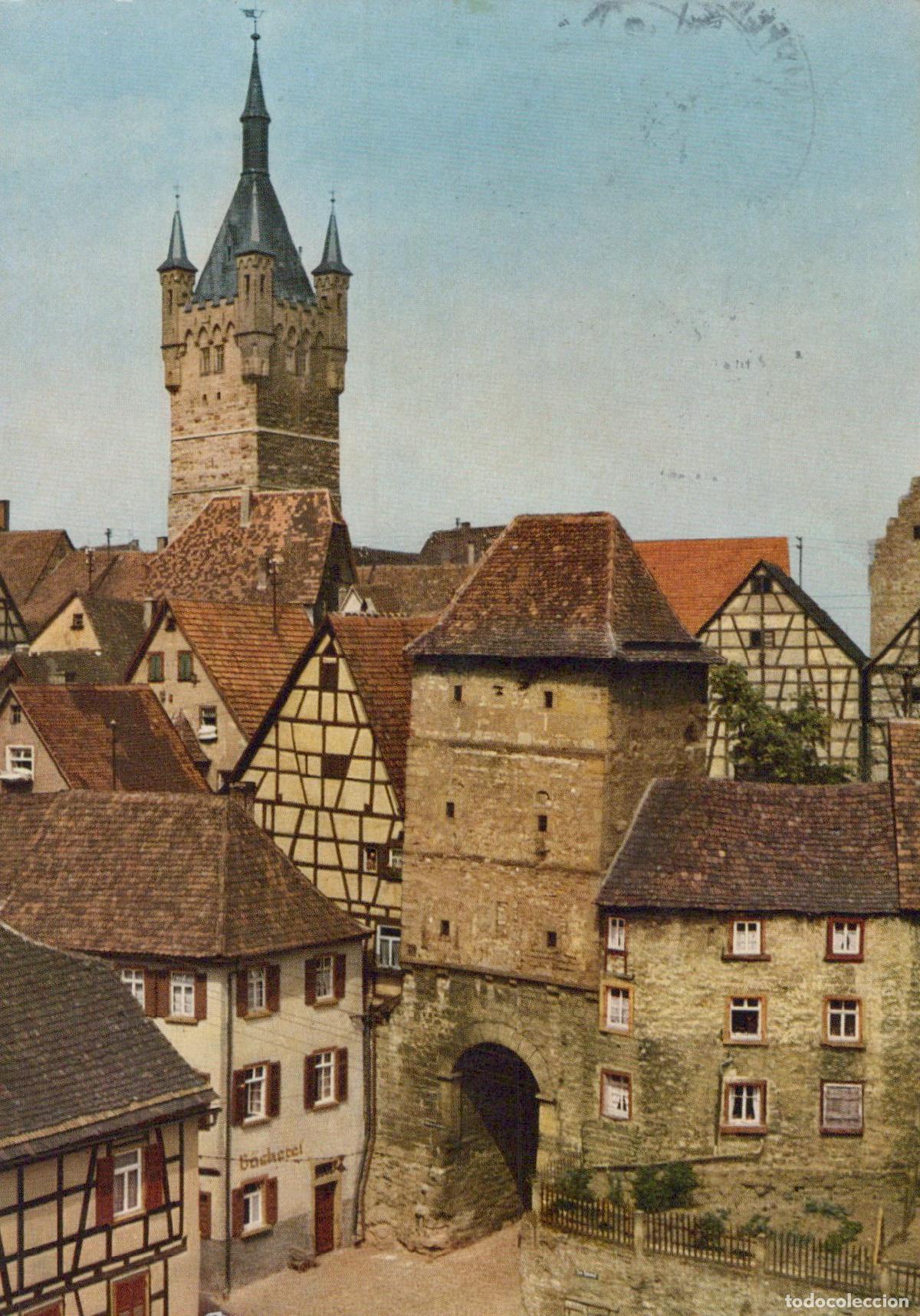 Cartoline: Germany Bad Wimpfen Hohenstaufen Tower and Blue Tower View *YAZ630