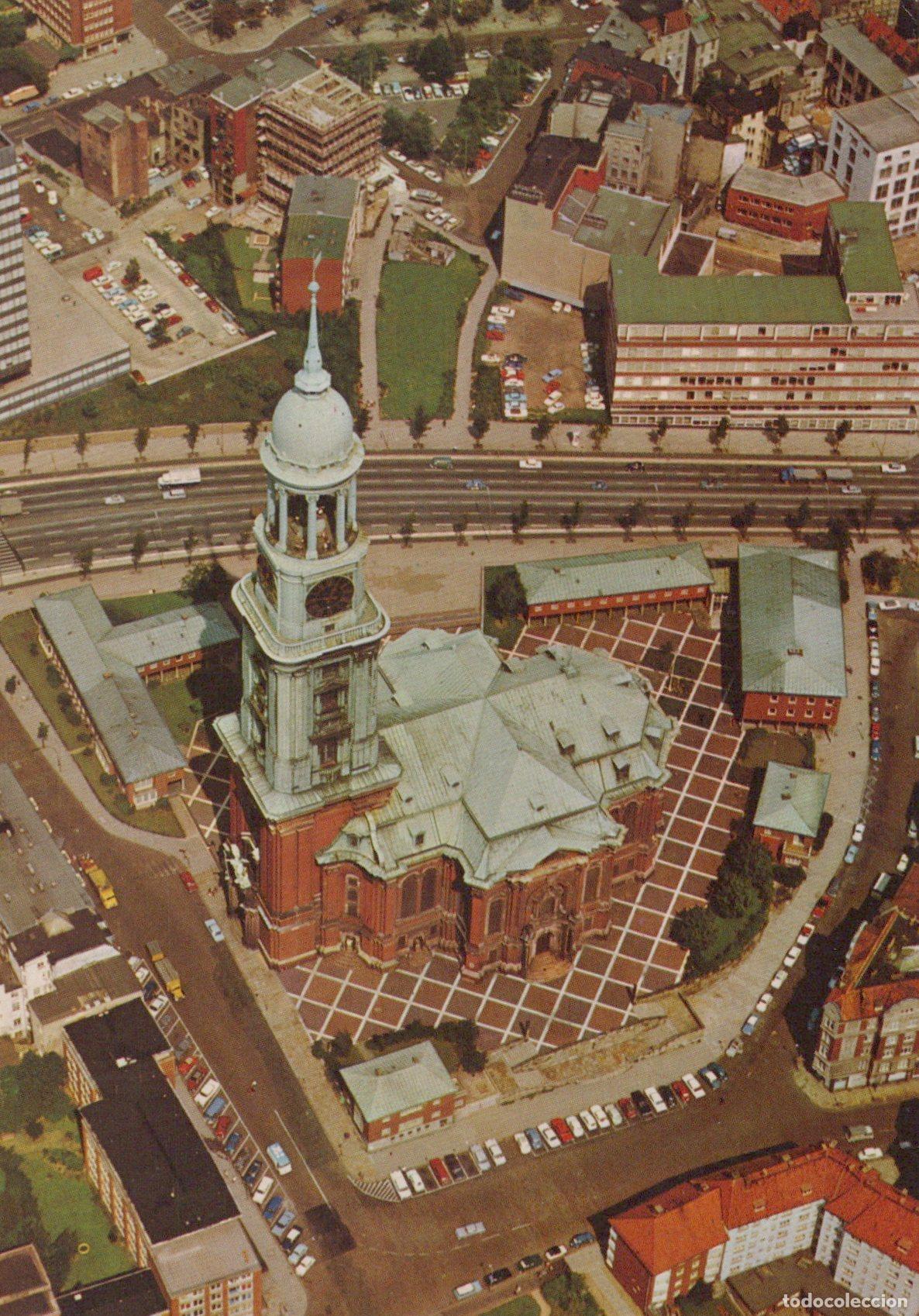 Cartoline: Germany Altona St Michaelis Church Aerial View Architecture Cityscape *YAZ636