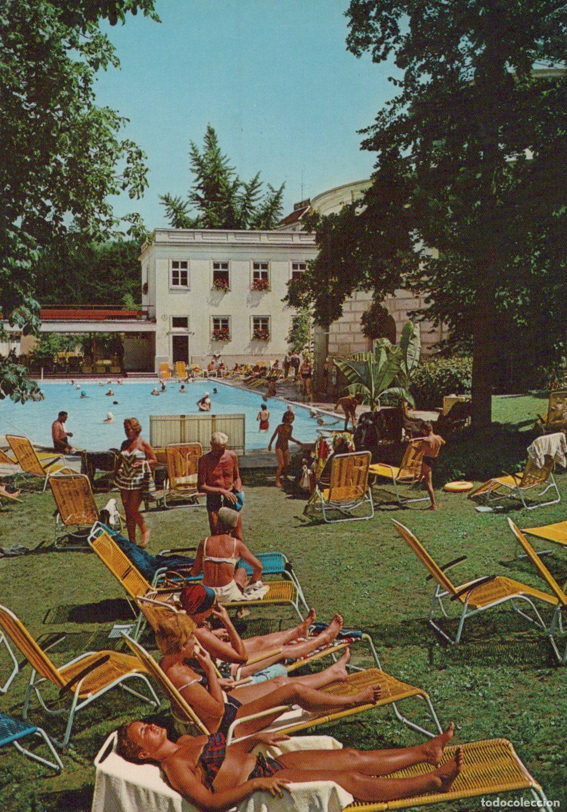 Cartoline: Germany Badenweiler Thermal Swimming Pool People Sunbathing and Swimming *YAZ631