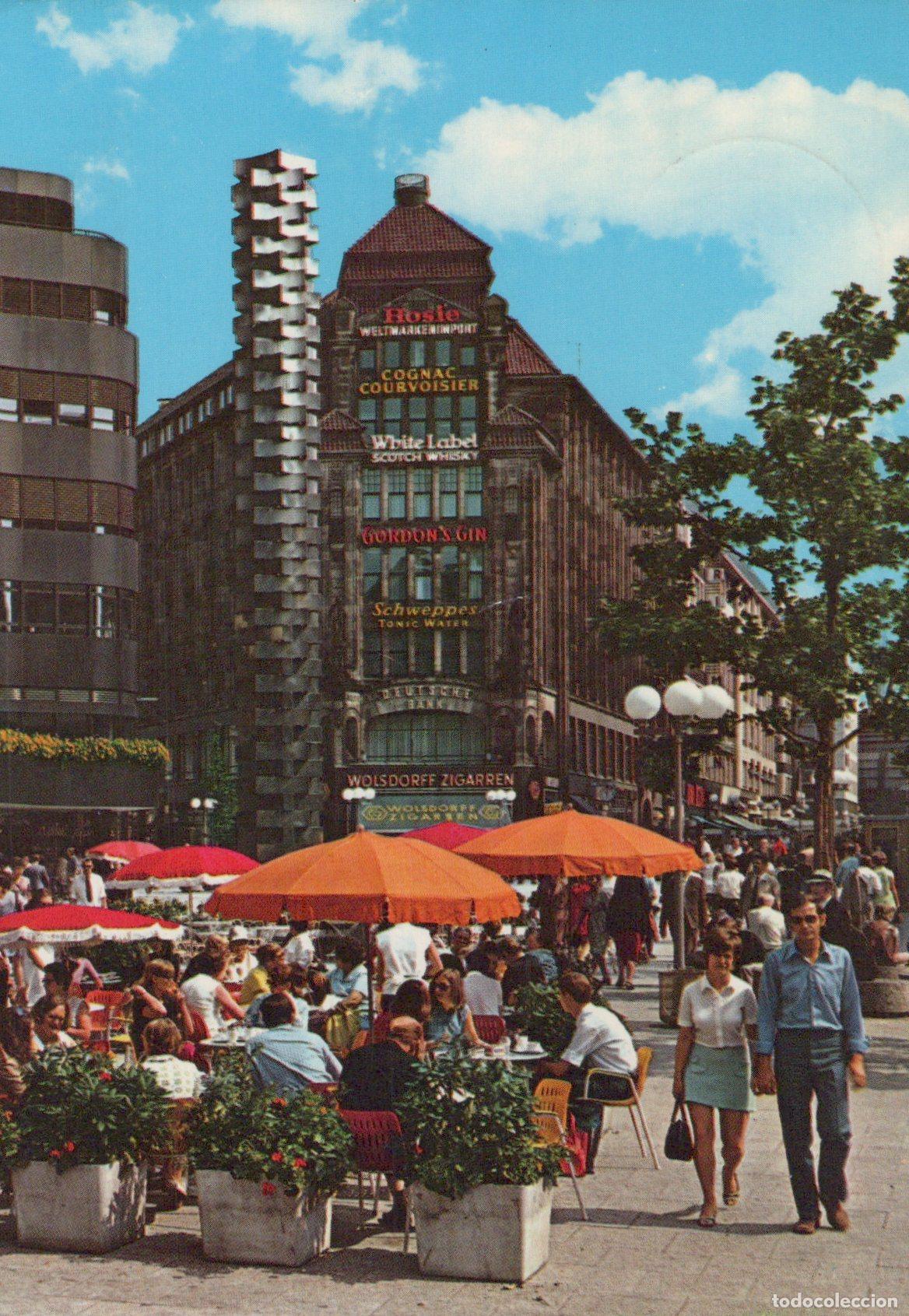 Postales: Germany Altona Bustling Street Scene With Outdoor Cafe and Historic *YAZ635