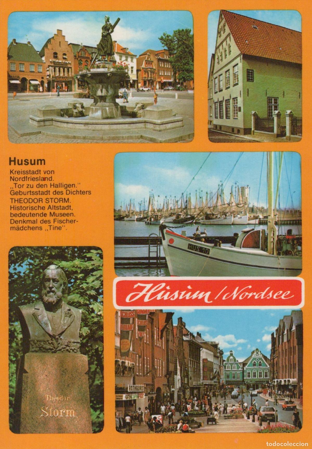 Postales: Germany Husum Nordsee Town Square Harbor Historic Buildings Theodor *YAZ654
