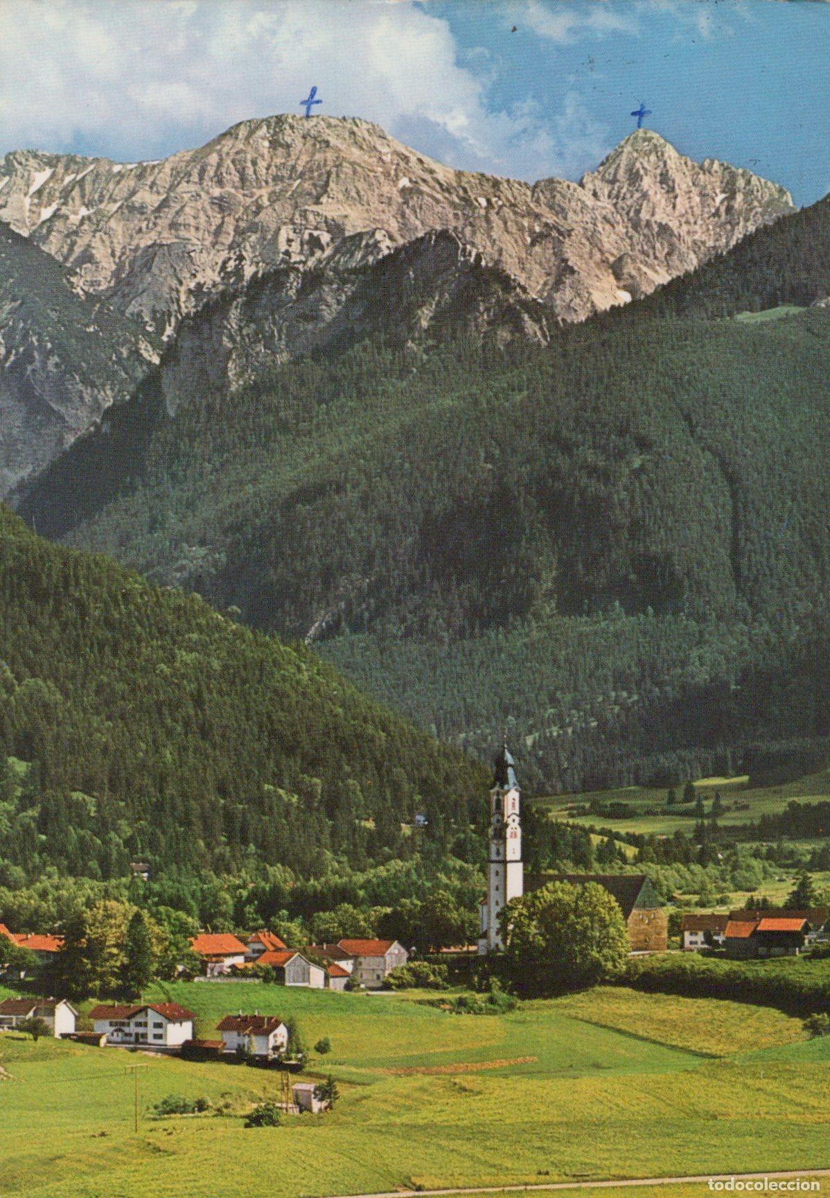 Postales: Germany Pfronten In Ostallg&auml;u Mountain Landscape With Village and Church *YAZ662