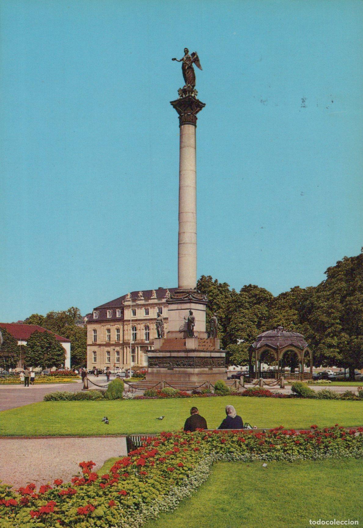 Cartoline: Germany Stuttgart Jubil&auml;umss&auml;ule On Schlossplatz With People Relaxing *YAZ666