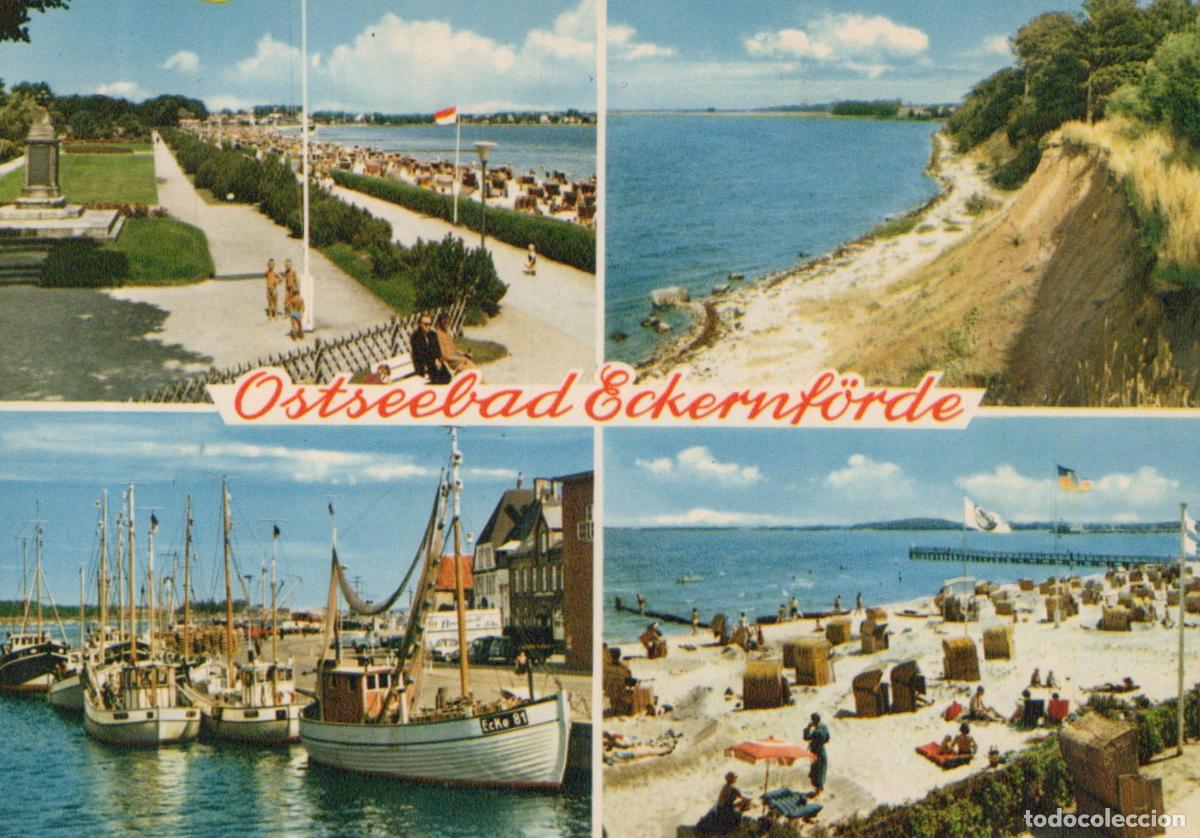 Postales: Germany Ahrensburg Eckernf&ouml;rde Beach Harbor Coastal Views 1960s *YAZ749