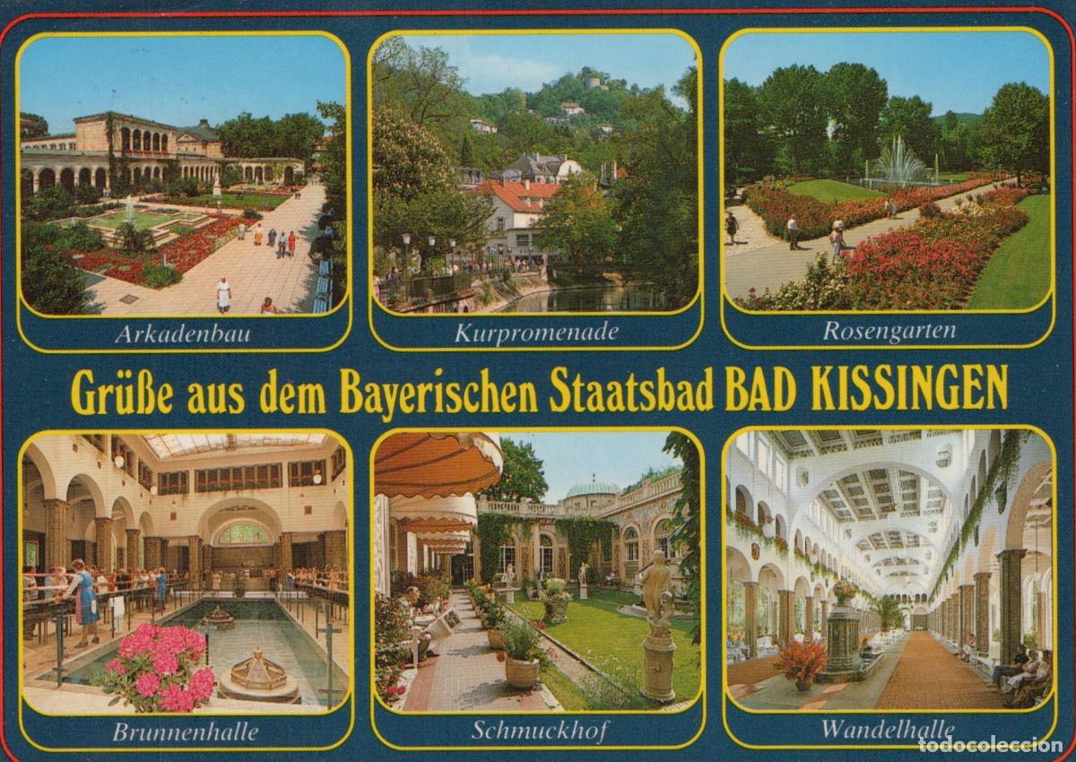 Postales: Germany Bad Kissingen Arkadenbau Kurpromenade Rosengarten Brunnenhalle *YAZ761