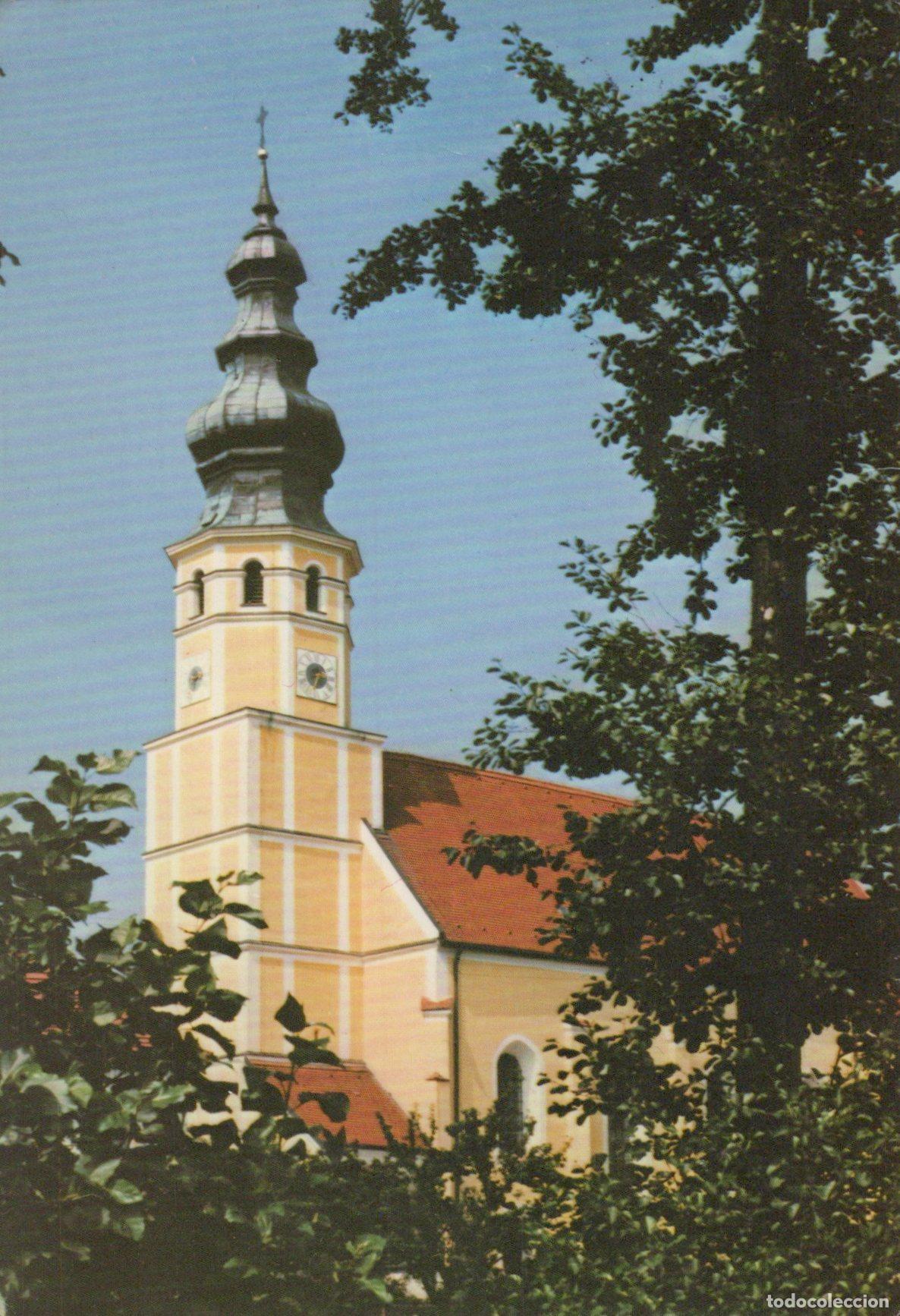 Postales: Germany Vilshofen St John the Baptist Church Baroque Spire 1970s *YAZ696