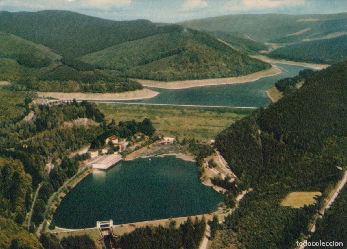 Postales: Germany Osterode Sosetalsperre Dam Near Harz Aerial View 1960s Unposted *YAZ789