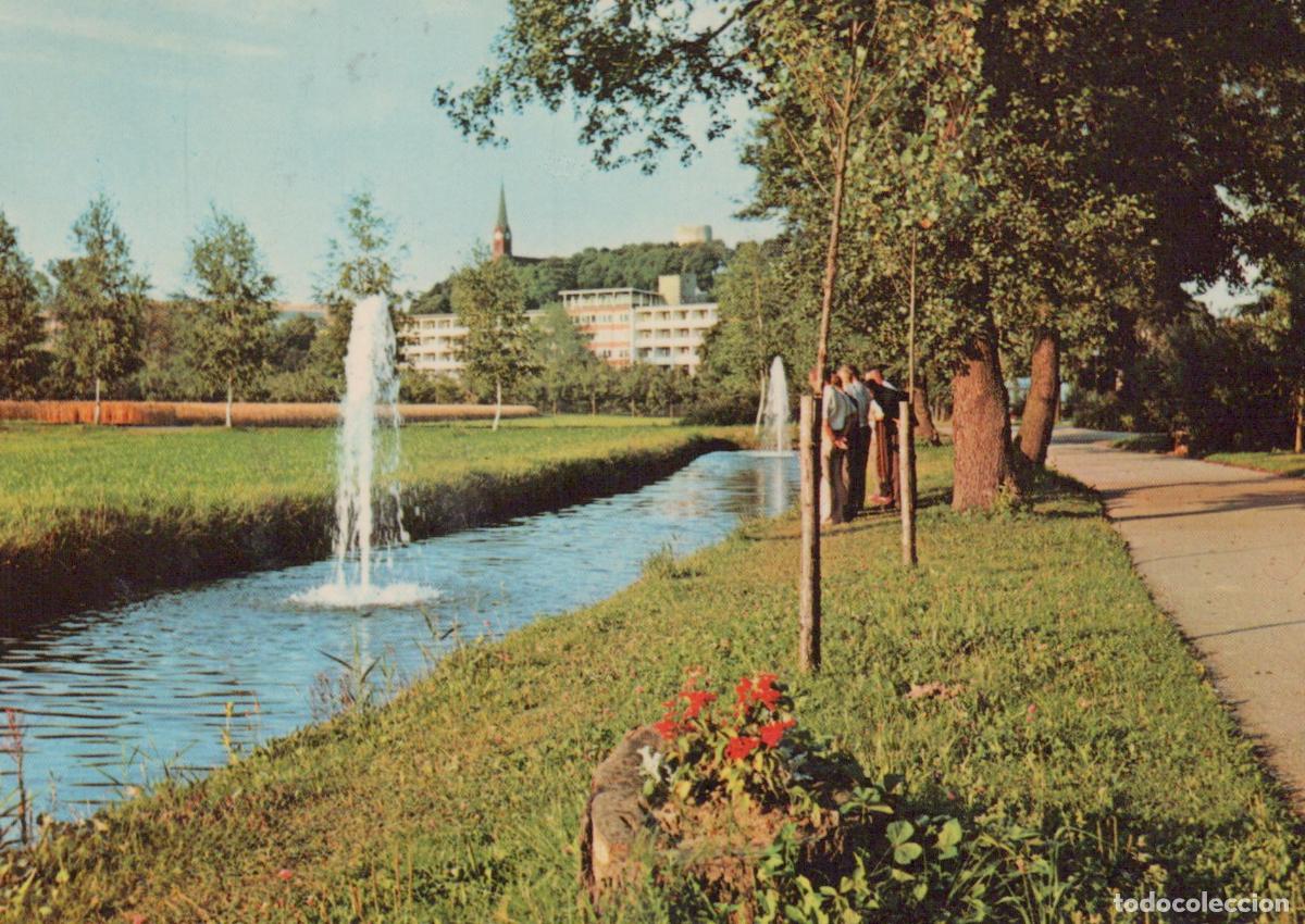 Cartes Postales: Germany Bad Abbach Park With Fountains and Buildings *YAZ795