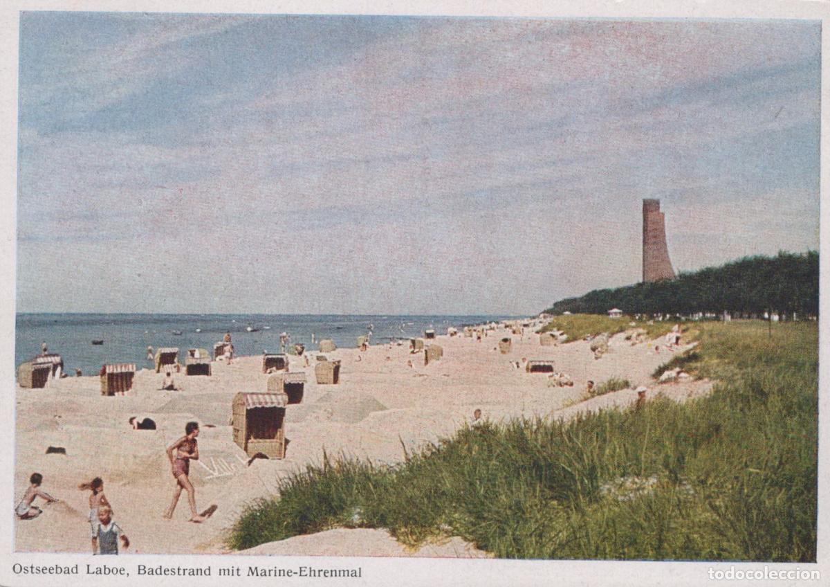 Cartes Postales: Germany Laboe Beach With Marine Memorial Baltic Sea Resort Unposted *YAZ807