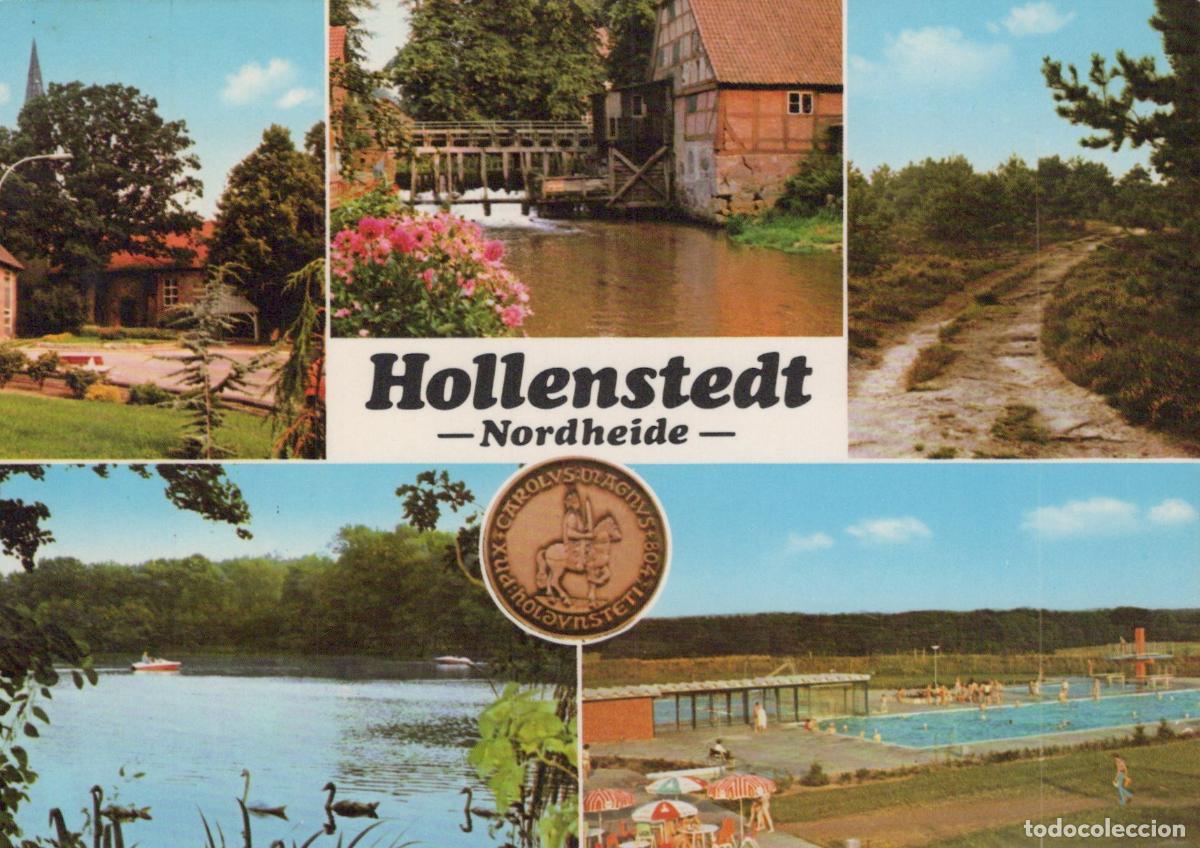 Cartoline: Germany Hollenstedt Nordheide Collage Watermill Lake Swimming Unposted *YAZ821