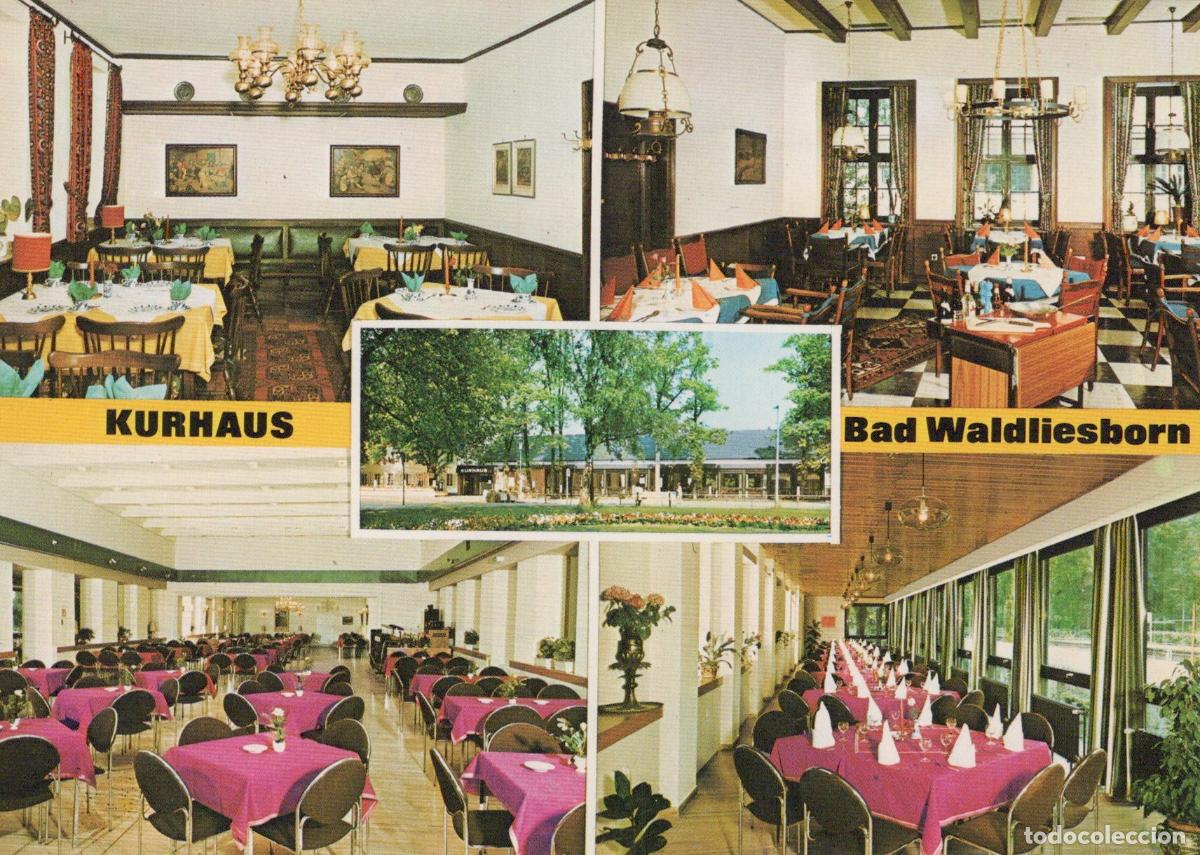 Cartoline: Germany Aachen Bad Waldliesborn Kurhaus Multiple Dining Rooms Unposted *YAZ823