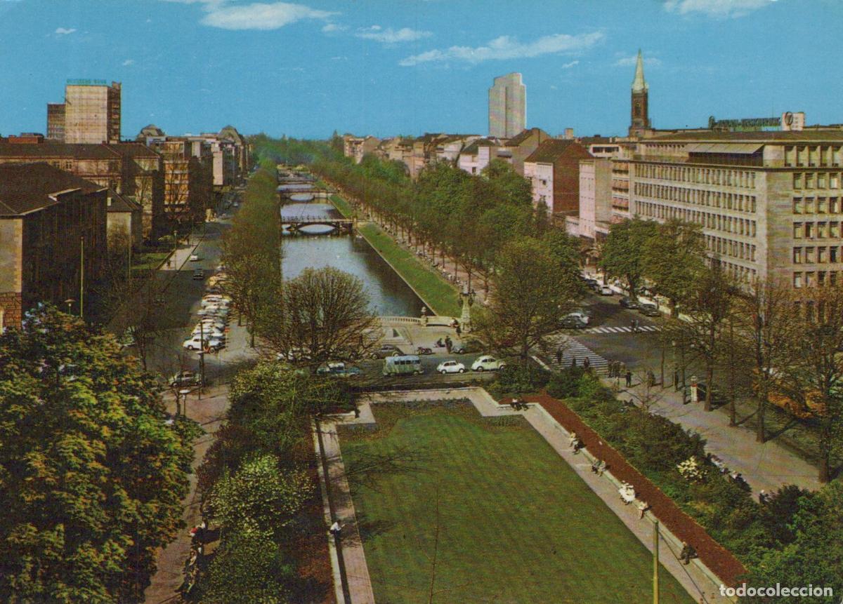 Cartes Postales: Germany Aachen D&uuml;sseldorf K&ouml;nigsallee Canal and Cityscape With Buildings *YAZ756