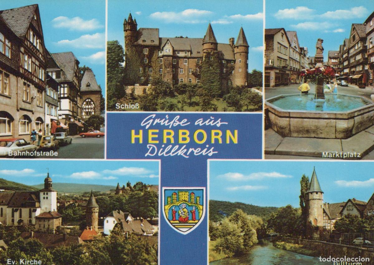 Postales: Germany Herborn Dillkreis Multi View Schloss Marktplatz Unposted *YAZ818
