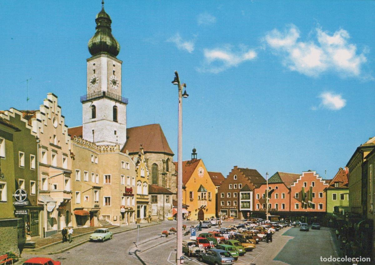 Postales: Germany Cham Stadtplatz With Church Tower and Historic Buildings *YAZ836