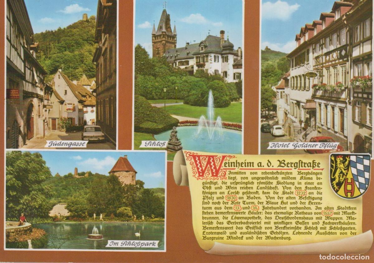 Postales: Germany Weinheim An der Bergstrasse Multi View J&uuml;dengasse Unposted *YAZ875