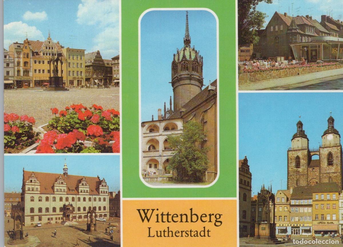 Postales: Germany Wittenberg Lutherstadt Multi View Market Castle Church Unposted *YAZ866