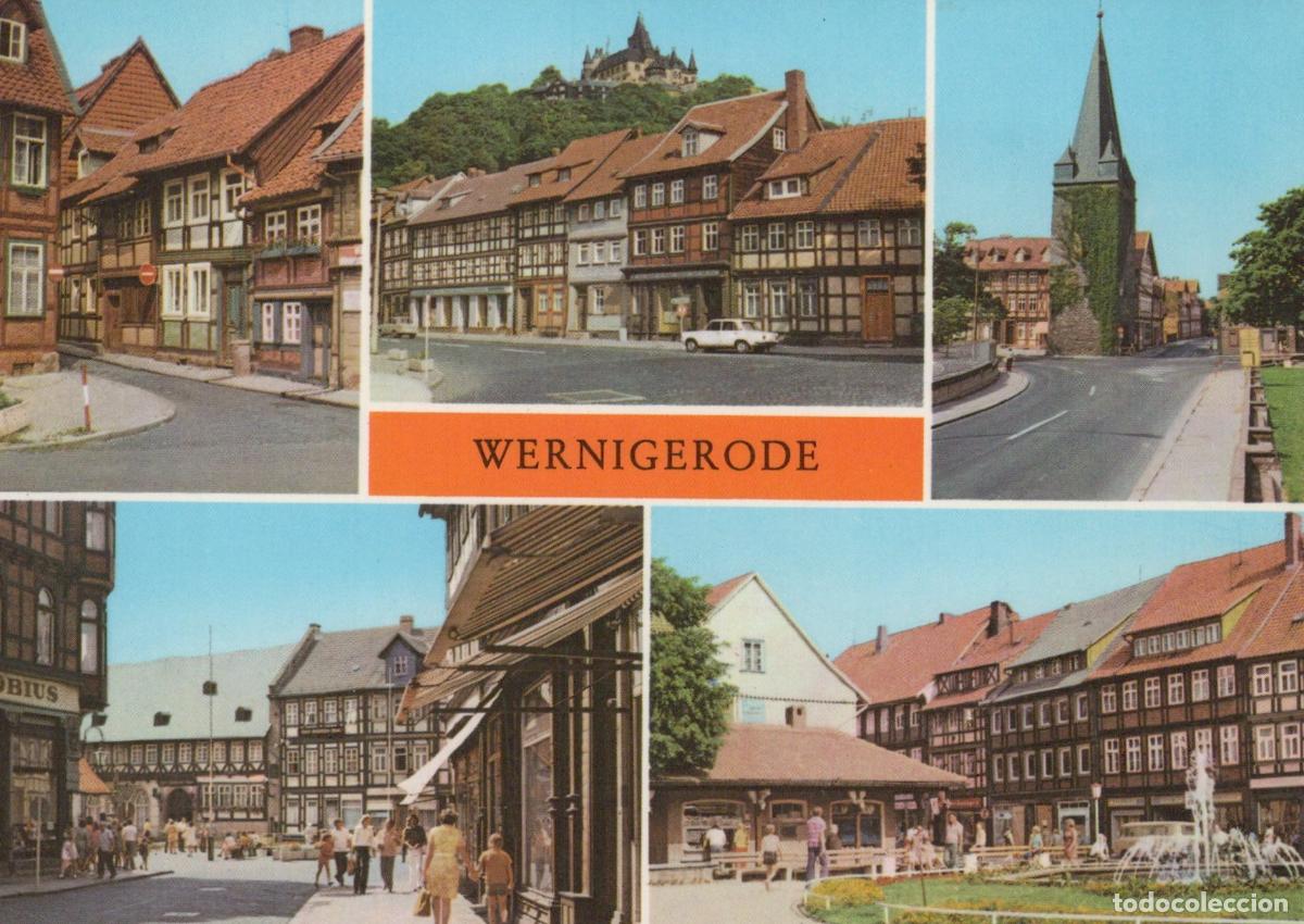 Postales: Germany Wernigerode Harz Mountains Castle Half Timbered Houses Unposted *YAZ870