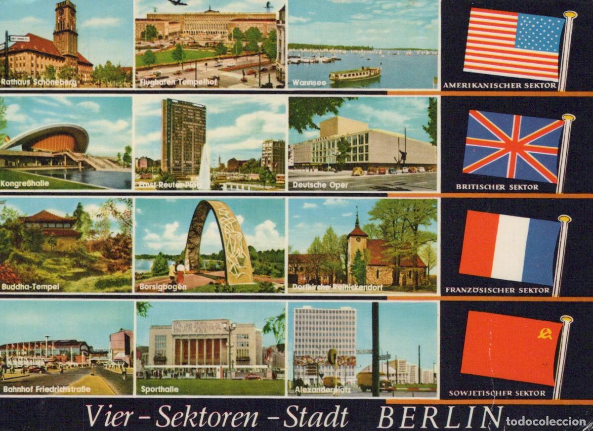 Postales: Germany Tempelhof Four Sectors City Rathaus Schoneberg Wannsee *YAZ911