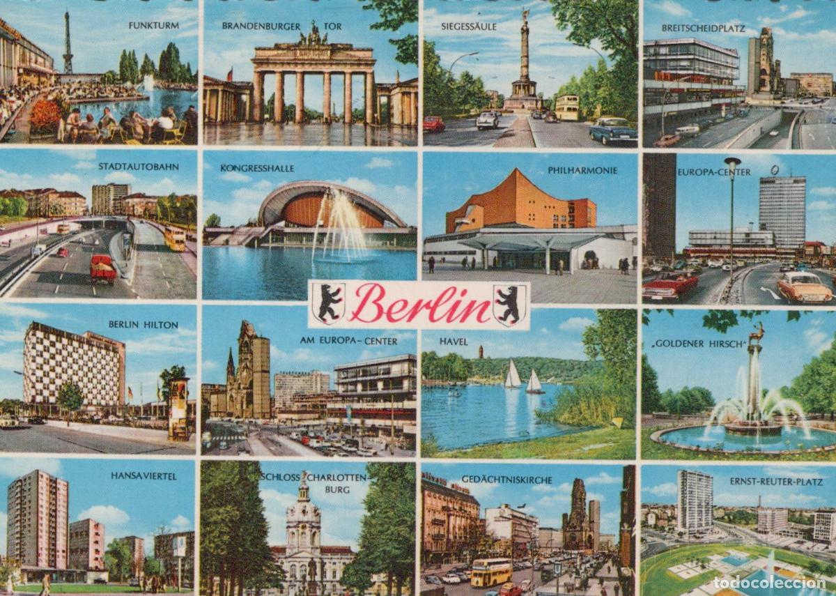 Cartes Postales: Germany Charlottenburg Multi View Funkturm Brandenburg Gate Siegess&auml;ule *YAZ900