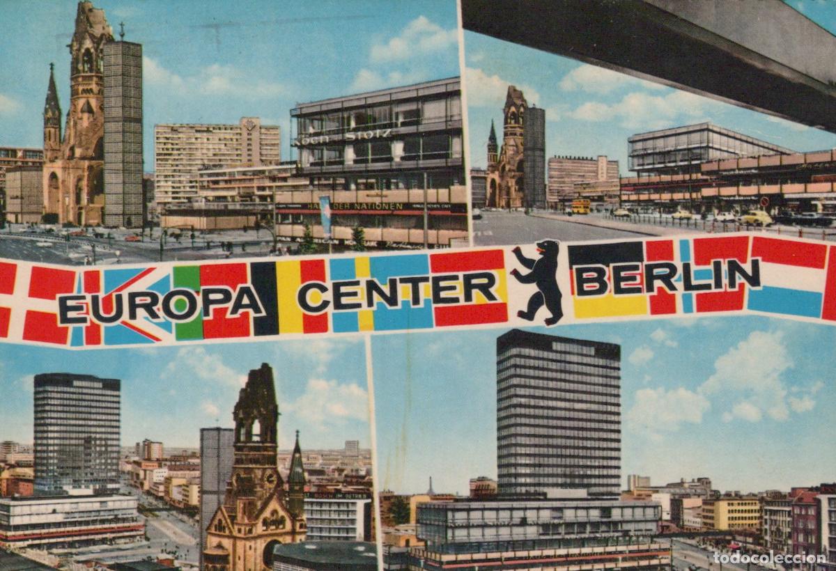 Cartes Postales: Germany Berlin Wall Europa Center and Kaiser Wilhelm Memorial Church *YAZ906