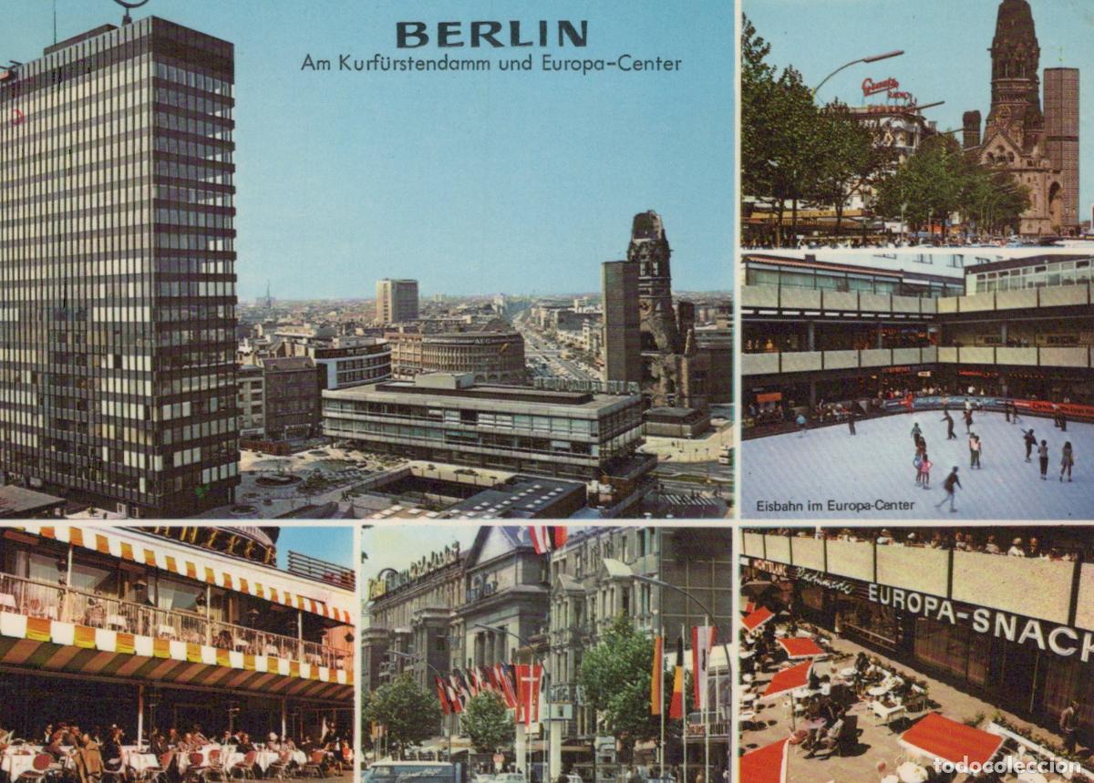 Postkarten: Germany Berlin Wall Am Kurf&uuml;rstendamm und Europa Center Kaiser Wilhelm *YAZ924