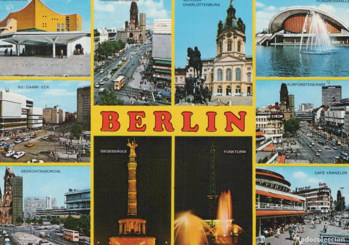 Postkarten: Germany Charlottenburg Collage With Philharmonie Kurf&uuml;rstendamm Schloss *YAZ930