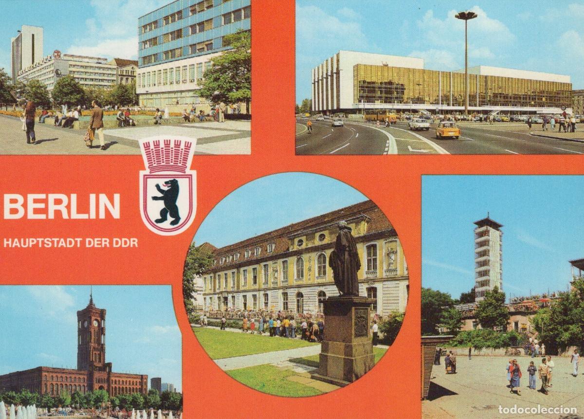 Postales: Germany Berlin Wall Capital of Ddr Multi View 1950s Unposted *YAZ952
