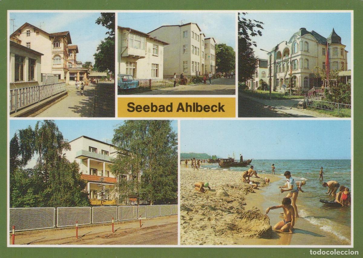 Postais: Germany Wolgast Seebad Ahlbeck Collage With Buildings and Beach Scenes *YBA004