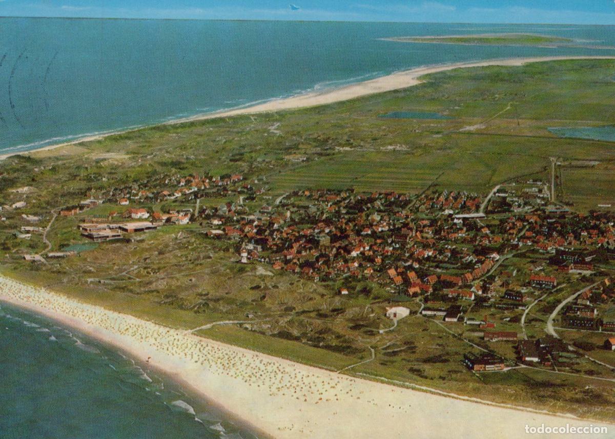 Postais: Germany Langeoog Island Aerial View of North Sea Resort Town and Beach *YBA017