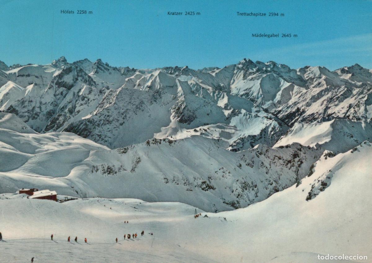 Postais: Germany Oberstdorf Allg&auml;u Alps Winter Panorama Skiers Mountains *YBA121