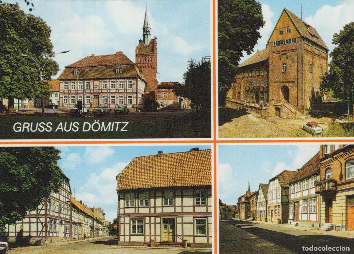 Postais: Germany D&ouml;mitz Multi View Town Hall Historic Buildings Street Scenes *YBA009