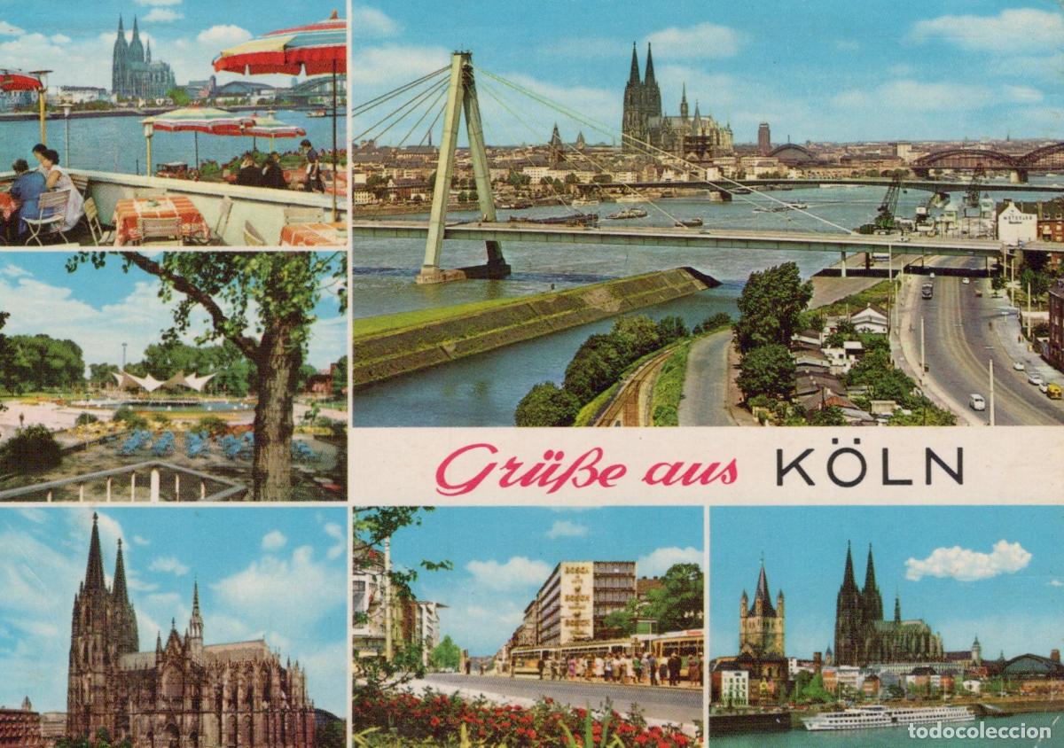Postais: Germany Koeln Cologne Cathedral and Rhine River Views *YBA025