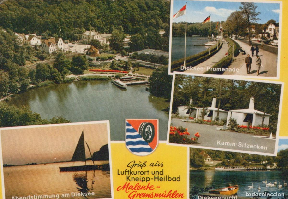 Postais: Germany Ahrensburg Malente Gremsm&uuml;hlen Dieksee Lake Promenade Kamin *YBA130