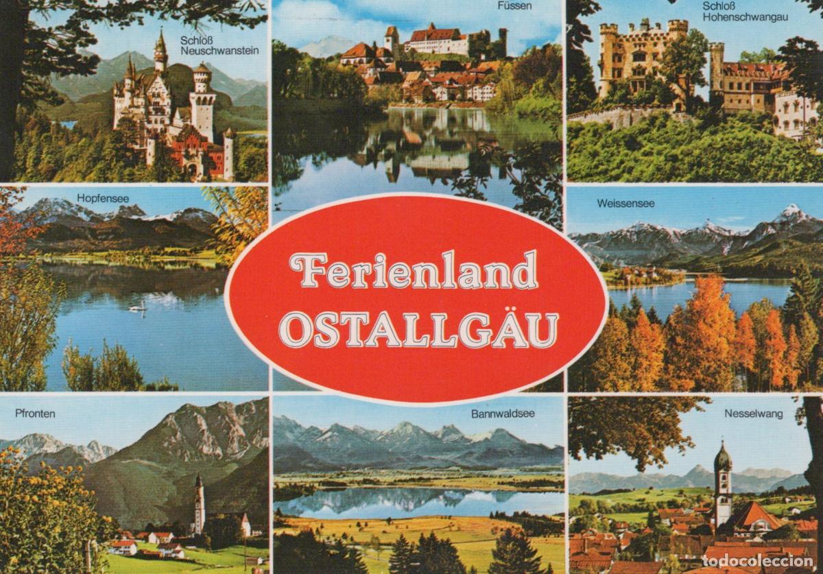 Cartes Postales: Germany Pfronten Ostallg&auml;u Region Multi View Neuschwanstein *YBA135
