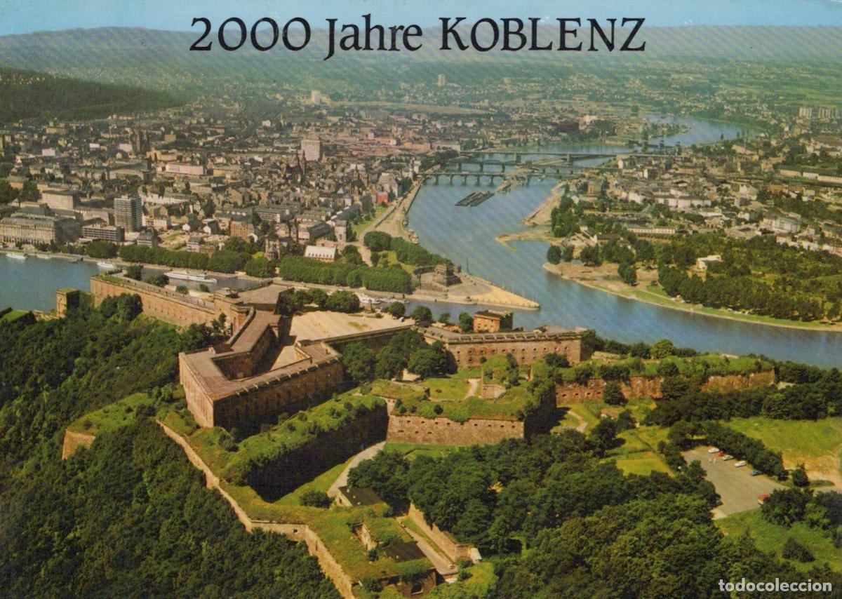Cartes Postales: Germany Koblenz Ehrenbreitstein Fortress Deutsches Eck Rhine River *YBA033