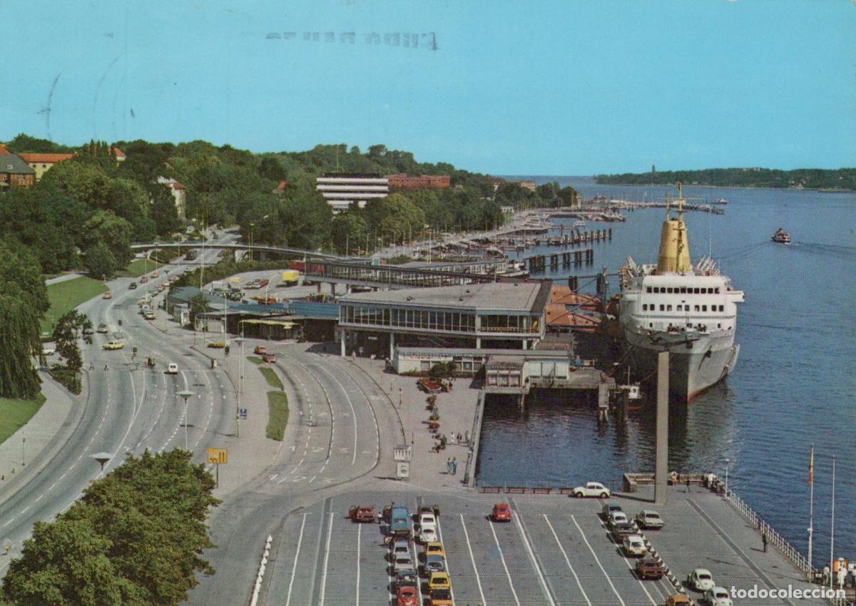 Postkarten: Germany Kiel Ferry Terminal With Ship and Cars Euro Bau 78 *YBA035