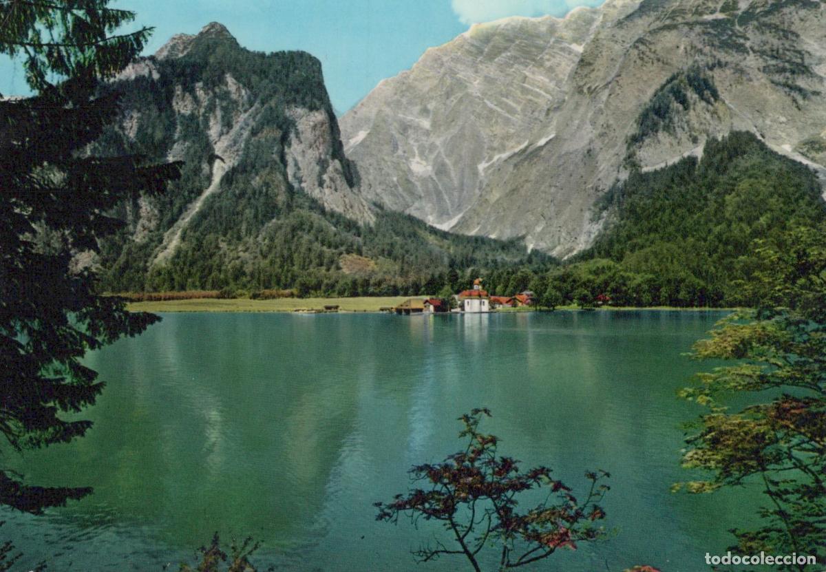 Cartes Postales: Germany K&ouml;nigssee St Bartholom&auml; With Watzmann Ostwand Lake Landscape *YBA024