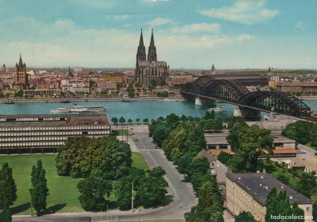 Cartoline: Germany Koeln Cologne Panoramic View of Cityscape With Cathedral and *YBA030