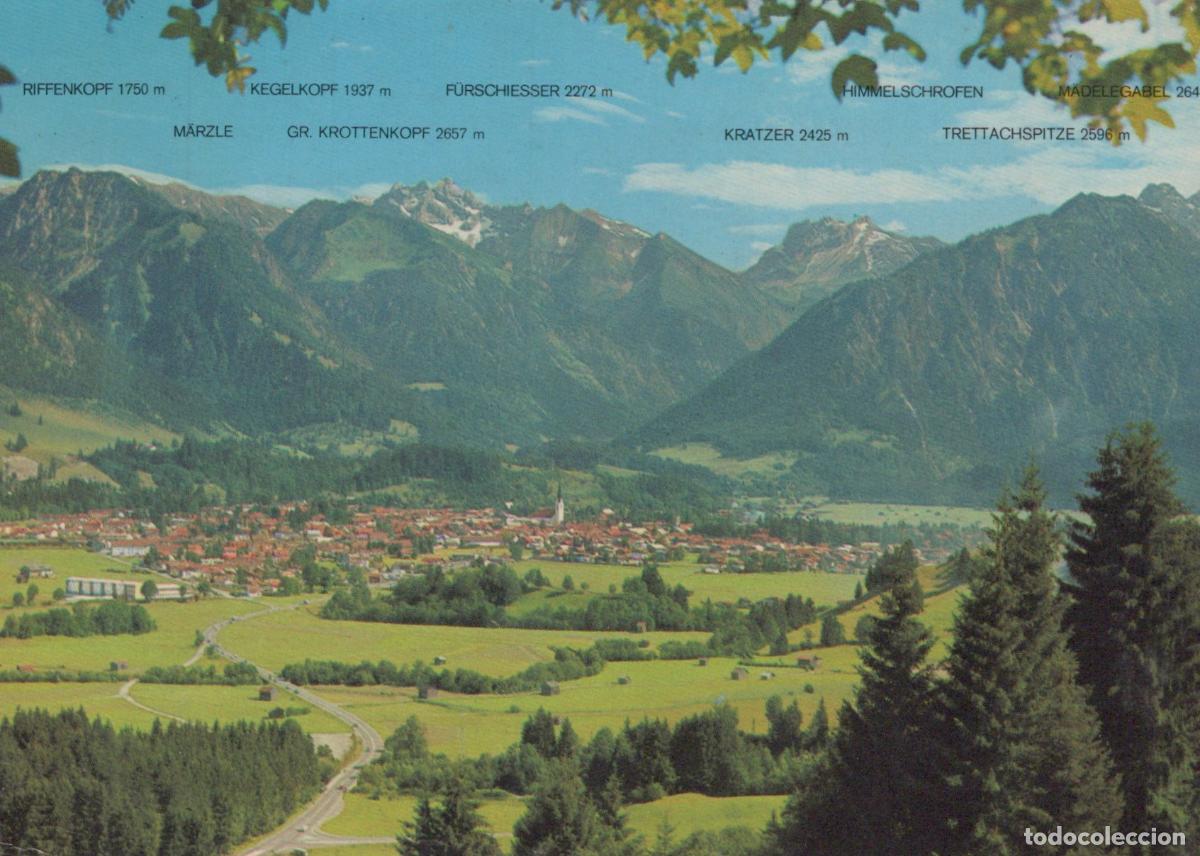 Postais: Germany Oberstdorf Allg&auml;u Panoramic View of Town and Mountains *YBA199