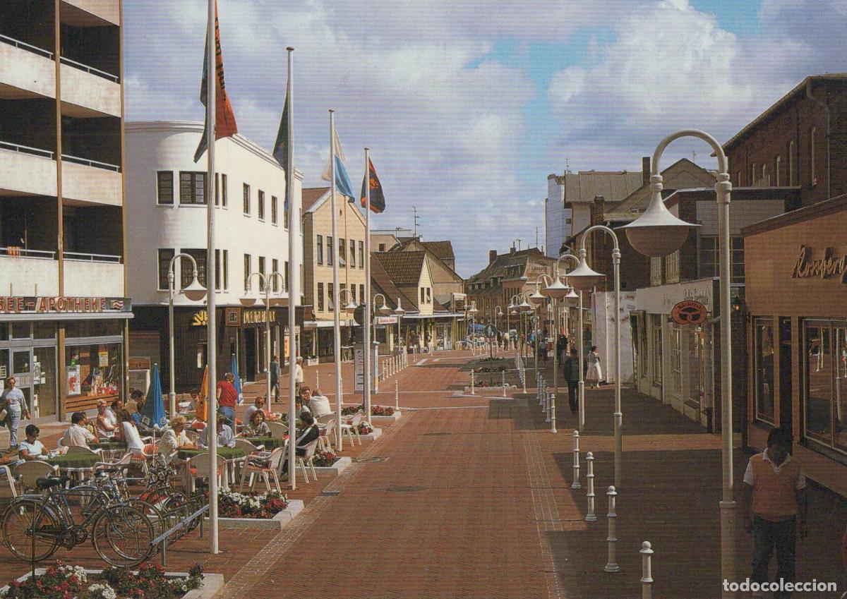 Postcards: Germany Sylt Westerland Strandstra&szlig;e Pedestrian Shopping Street *YBA155